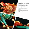 Aris & Juno Hand-Painted Copper Pair of Auspicious Qilin Statues, Traditional Chinese Mythical Beast Blessing Sculptures, Feng Shui Office Desk Home