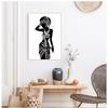 Beautiful Black Woman Canvas Art Print Poster, African Woman Art Canvas Painting Wall Pictures Home Decor