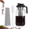 Cold Brew Coffee Maker 32oz/64oz Glass Pitcher with Stainless Steel Filter Wide