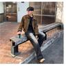 Men's Retro Japanese-American Loose Fit Jacket - Casual Spring/Autumn Style