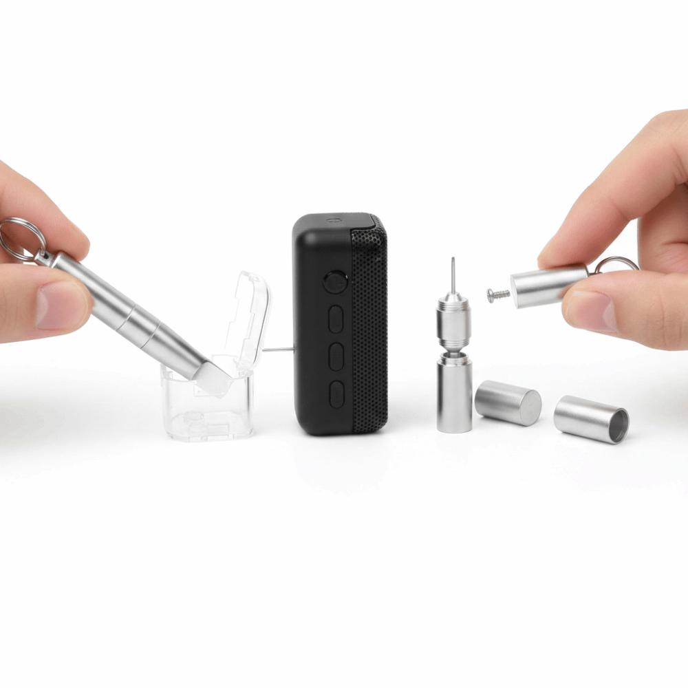 Cleaning Brush 3-in-1 Keychain Tool SIM Card Tray Removal Tool Cleaning Electronics