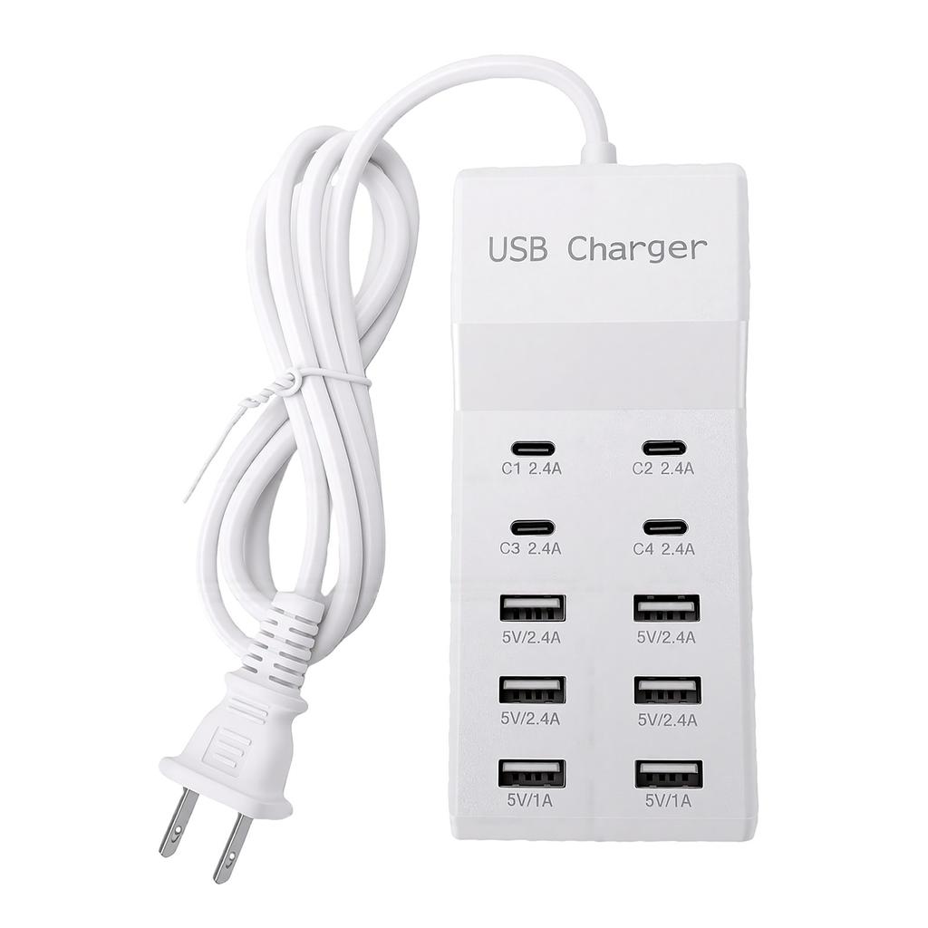 10-портовая USB-розетка 50 Вт, умная, компактная USB-станция для зарядки для дома и путешествий