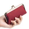 New Niche Change Bag Mini First-layer Cowhide Storage Bag Women's Fashion Mouth Red Envelope Small Clip Bag Tide