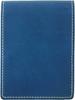 Italian Leather Slip-On Note Holder with Pocket for RHODIA #11, Unisex Gift, Genuine Leather, Blue, INL-3603