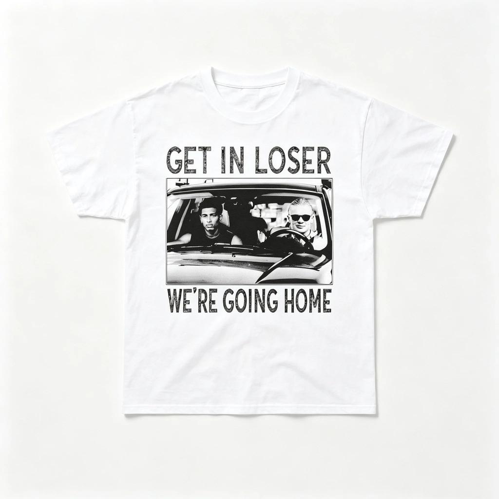 Erling Haaland Jude Bellingham Shirt Get in Loser We're Going Home Football Meme T-Shirt Funny Graphic Man Women Tee