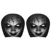 2Pcs Scary Face Printing Car Headrest Cover Car Headrest Protector  Auto Interior Accessories