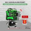 AC 100-240V 12 Lines Self-Leveling 3D Laser Level 360 Horizontal And Vertical Powerful Green Laser Beam Line Laser Level with Bracket/Tripod
