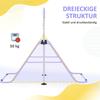Adjustable Height, Foldable Kids Gymnastics Bar w/ Non-slip Rubber Floor Rings, for 3+ Years, Purple