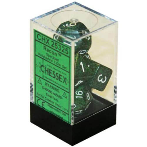 D7 Die Set Dice Speckled Poly (7 Dice) (Recon)