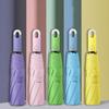 Ring Buckle Automatic Umbrella Simple Creative Portable Sunscreen Anti-ultraviolet Sunny And Rain Dual-purpose Folding Umbrella