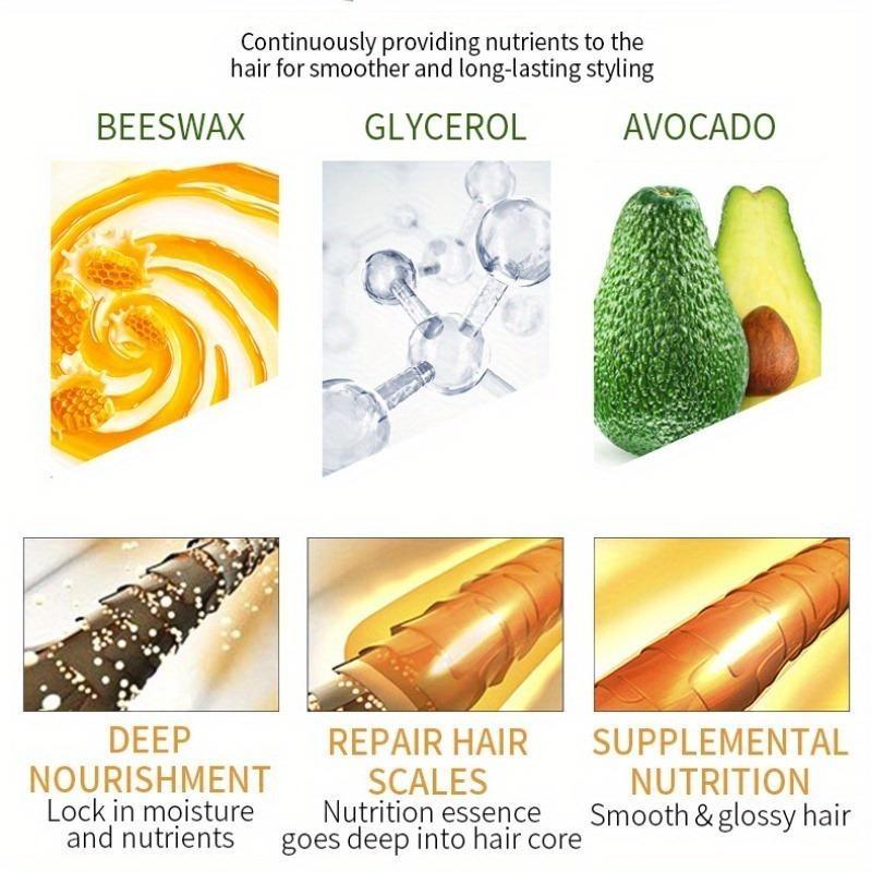 Воск для укладки волос с эффектом измельчения, матовый авокадо для стойкой укладки