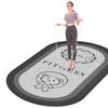 Толстый овальный коврик из диатомита для фитнеса и йоги с отметками для стоп