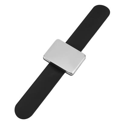 Магнитный держатель для волос на запястье, зажим для волос, парикмахерский аксессуар (черный)