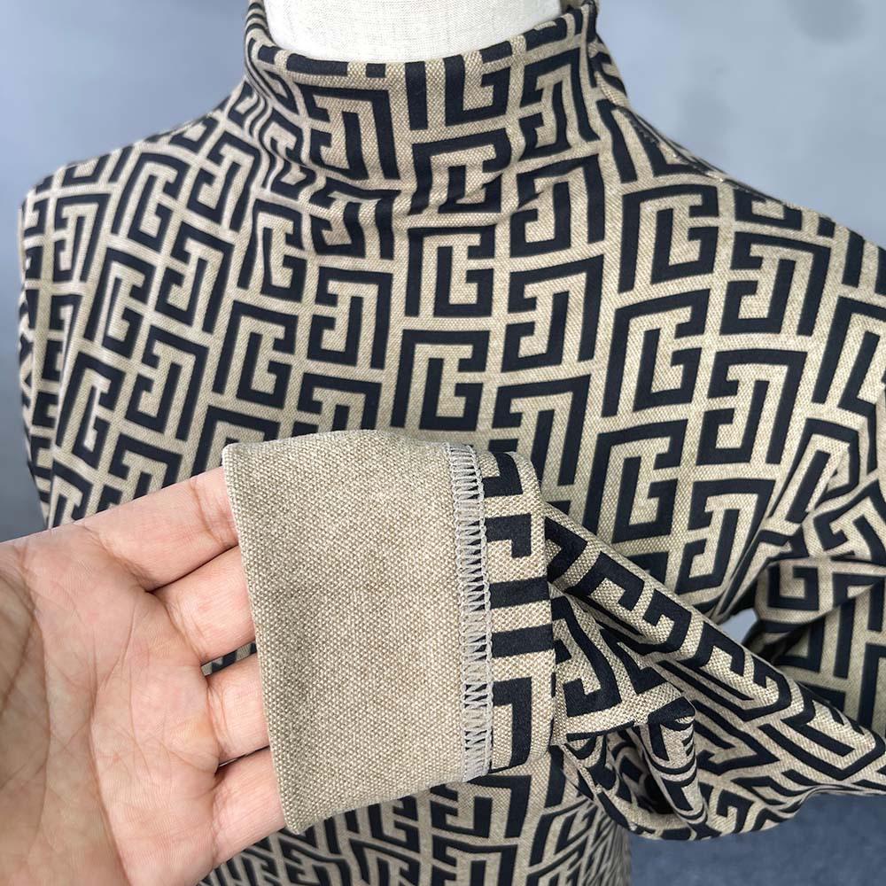 Женская бархатная водолазка с длинным рукавом и полуворотом — европейский и американский стиль, теплая нижняя одежда на осень/зиму 2024 г.