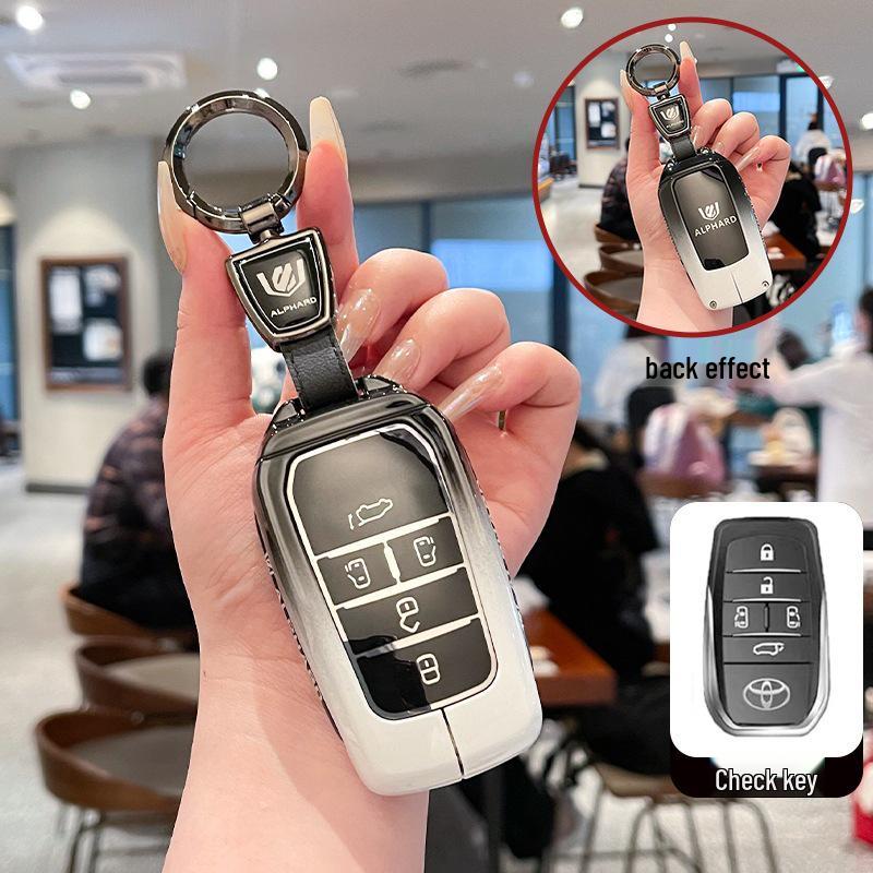 Металлический чехол для автомобильного ключа для Toyota Sienna, Granvia, Alphard, Vellfire (Подходит для 24 моделей)