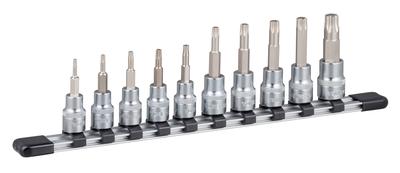 Набор торцевых головок Tone Torx с приводом HTX310, 10 предметов (TONE) (Сильный держатель) 9.5mm (3/8")