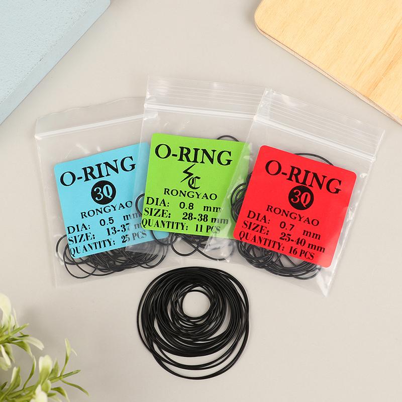 1Pack 0.5/0.6/0.7/0.8Mm Watch O-Ring Waterproof Rubber Watch Back Cover Gaskets
