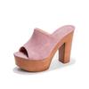Women Sandals Platform Shoes Clogs Chunky Super High Heels Pumps Female Flipflop Slippers Sexy Sandalias