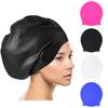 Silicone Swimming Hat High Elasticity Breathable Waterproof Soft Unisex Solid Color Stretch Long Hair Baided Hair Reusable Anti-slip Swimming Hat