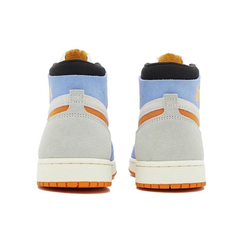 Air Jordan 1 High Zoom Comfort 2 Royal Pulse Alpha Orange Мужские кроссовки Синий Парус Светло-Серебристый DV1307-184