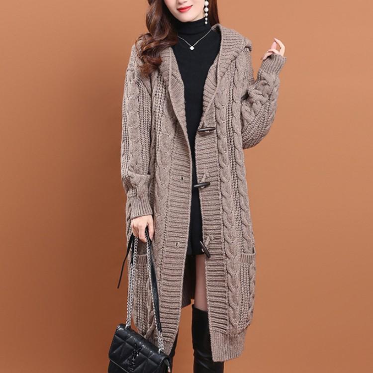 Женские свитера, пальто, однотонные, свободные, прямые, длинные, кардиганы с карманами, толстые свитера для женщин, повседневная уличная одежда, зима