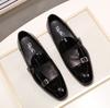 Business Men'S Black Men'S Formal Single Shoes Cowhide Patent Leather Large Size Men'S Shoes British One-Pedal Casual Shoes