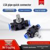 Pneumatic Air Hose Throttle Valve LSA4 PA6 Speed Control, Adjustable Flow, One-Way Shut-Off