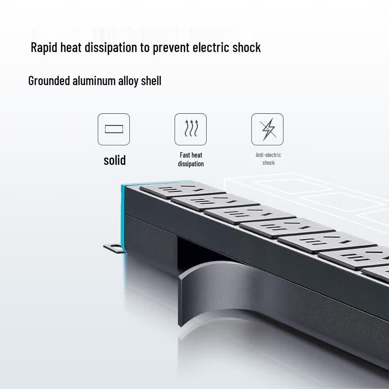 BULL GNE-108T 8-Outlet PDU Power Strip with Lightning Protection