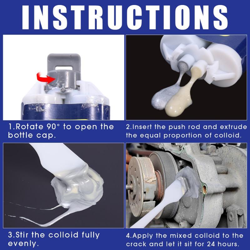 50/25 мл клеи для ремонта металла 2 в 1 промышленный клей AB для литья термостойкий холодный сварной сильный агент для ремонта дефектов инструмент