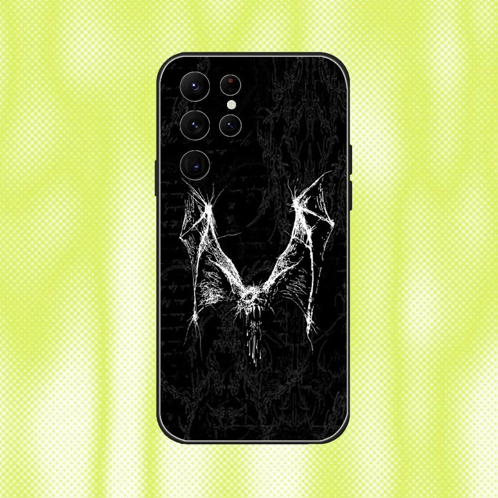 Скульптура готической девушки Ретро чехол для телефона для Samsung S 25,24,23,22,30,21,10,9,Ultra,Plus,Lite,FE,4,5G Черный мягкий чехол