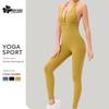 Женский летний комбинезон для йоги премиум-класса: Стильная фитнес-одежда с красивым дизайном спины