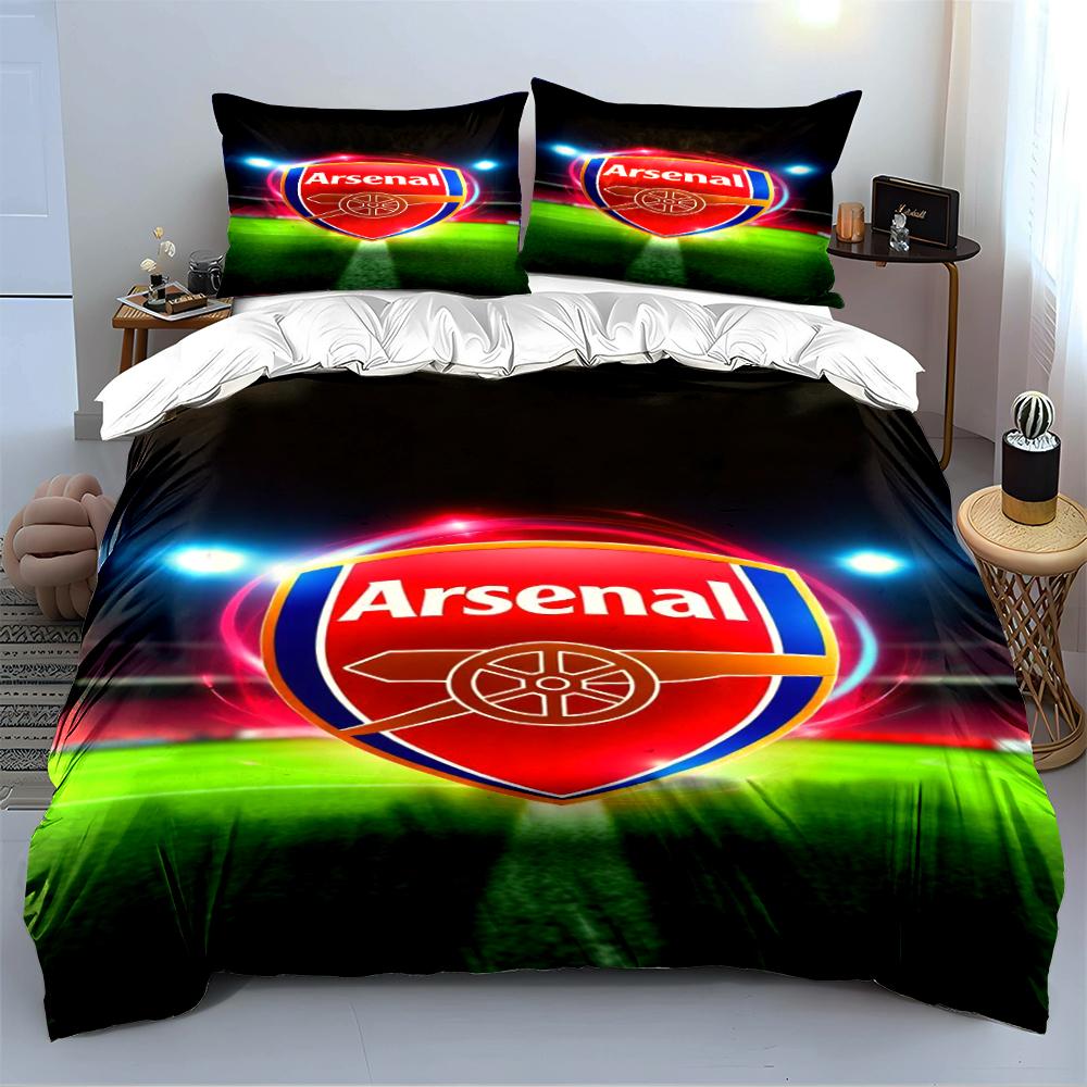 Arsenal Logo Bedding Set Bedding Duvet Cover Set Duvet Cover Pillowcases Home Decor (1 * Duvet Cover 2 * Pillowcases, without duvet insert)
