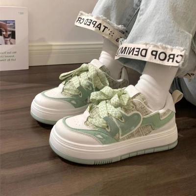 Весна и осень Новые толстые подошвы универсальные студенческие спортивные маленькие белые туфли Tide