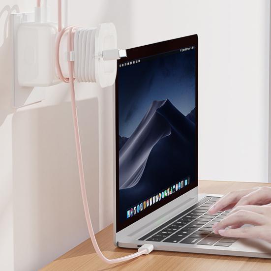 Силиконовый органайзер для кабеля 2-в-1, защита от переломов, с органайзером для хранения кабеля, портативная передача данных