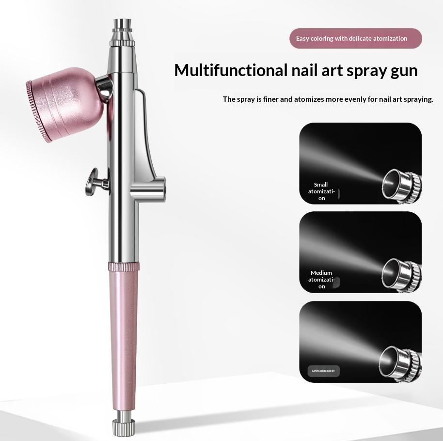 Cordless Airbrush Pen 0.3mm Nozzle Fine Atomization Oxygen Injection Tool for Skincare On The Go