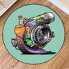 Забавный узор колеса Круглый ковер Круглый коврик для пола для украшения гостиной спальни Нескользящий Домашний Диван Журнальный столик Коврики для зоны
