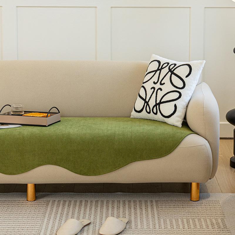 Мягкий диван-полотенце неправильной формы, однотонные роскошные чехлы для диванов для гостиной, всесезонные универсальные противоскользящие чехлы для диванов