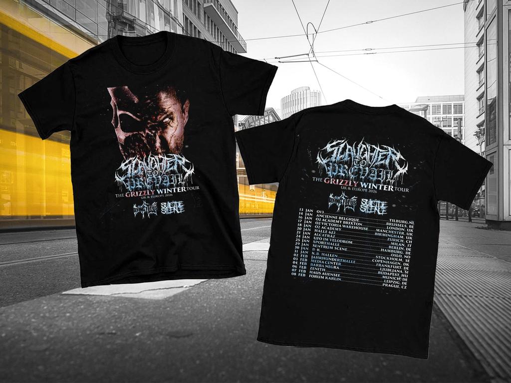 2 Sides Slaughter To Prevail SUICIDE SILENCE 2026 Tour Shirt Black S- IM1531