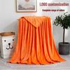 Solid Color Coral Fleece Flannel Blanket - Perfect for Gifts and Yoga Cover