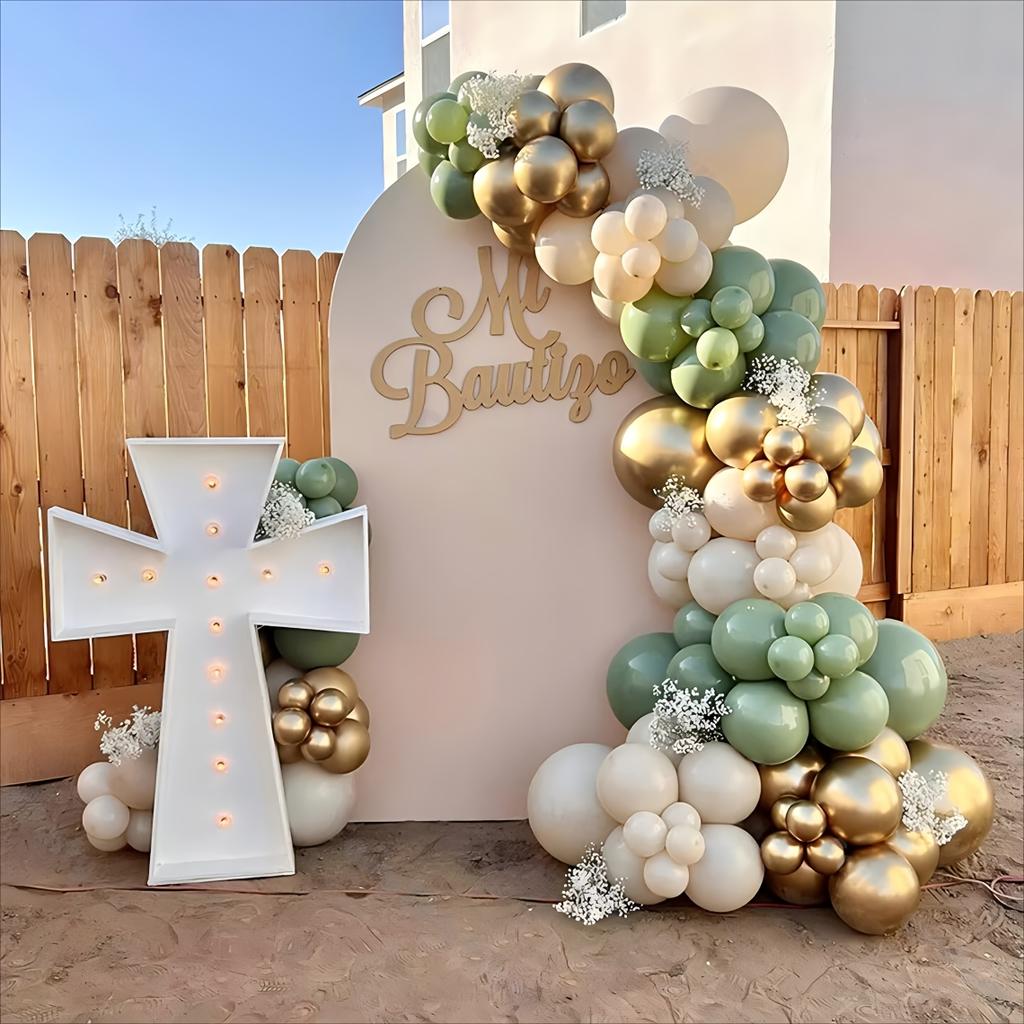 1Pc 64cm DIY Lighting Cross Frame KT Board Birthday Party Decorative for Wedding Party Anniversary Decoration Without Balloons