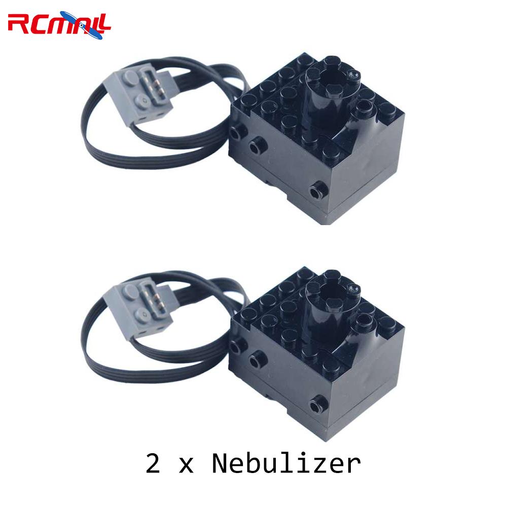 MOC Строительные блоки Симулятор Распылитель Выхлопные части Железнодорожный путь Мотор ИК-контроллер Приемник Серия Mould King Мотор