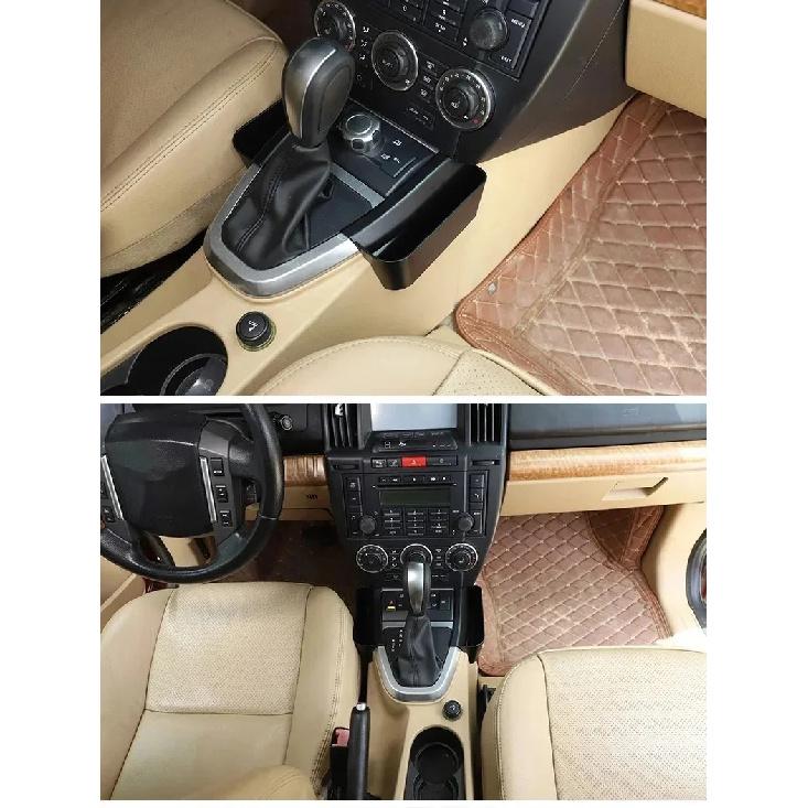 For Land Rover Freelander 2 2007-2012 ABS Black Car Central Control Hanging Two Side Storage Box Interior Car Accessories