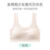 Two Stage Seamless Girls Underwear Modal Girls Small Vest Fixed Breathable Comfortable Student Bra Set