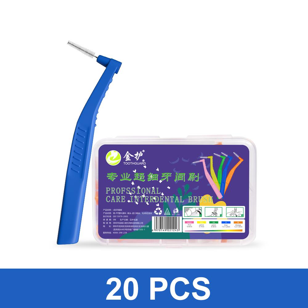 Угловая межзубная щетка для ортодонтических брекетов Микромягкая щетка для чистки зубных брекетов L-образные щетки с короткой ручкой