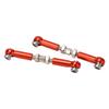 2PCS RC Steering Link Rod Servo Pull Linkage Arm Aluminium Alloy RC Car Parts for MJX 14210 14209 16208 16209 1 14 Red