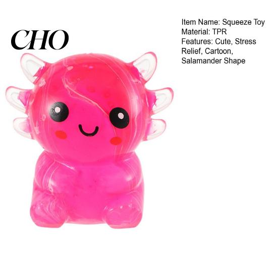 Adult Stress Relief Toy Salamander Squeeze Toy, Slow Rising Soft Cute Animal Fidget Portable Cartoon Ball Rebound Balls Home Office Sensory Gifts for