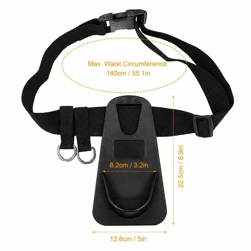 with Sponge Pad Fishing Rod Support Belt ABS EVA Fishing Pole Waist Belt For Fishing