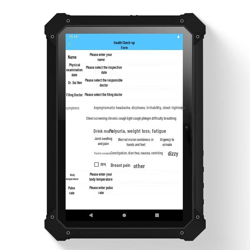 Прочный промышленный ручной КПК-терминал QS L1003 с распознаванием идентификаторов