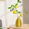 Ceramic Flower Vase Floral Arrangement Decor Carambola Shaped Decorative Minimalist Planter
