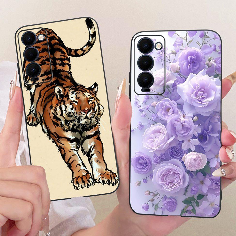 Case For Tecno Camon 18 Cover Cute Cat Fashion Butterfly Funny Painted Casing Tecno CH6 CH6n